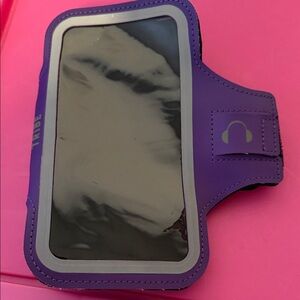 Purple Armband Phone Holder